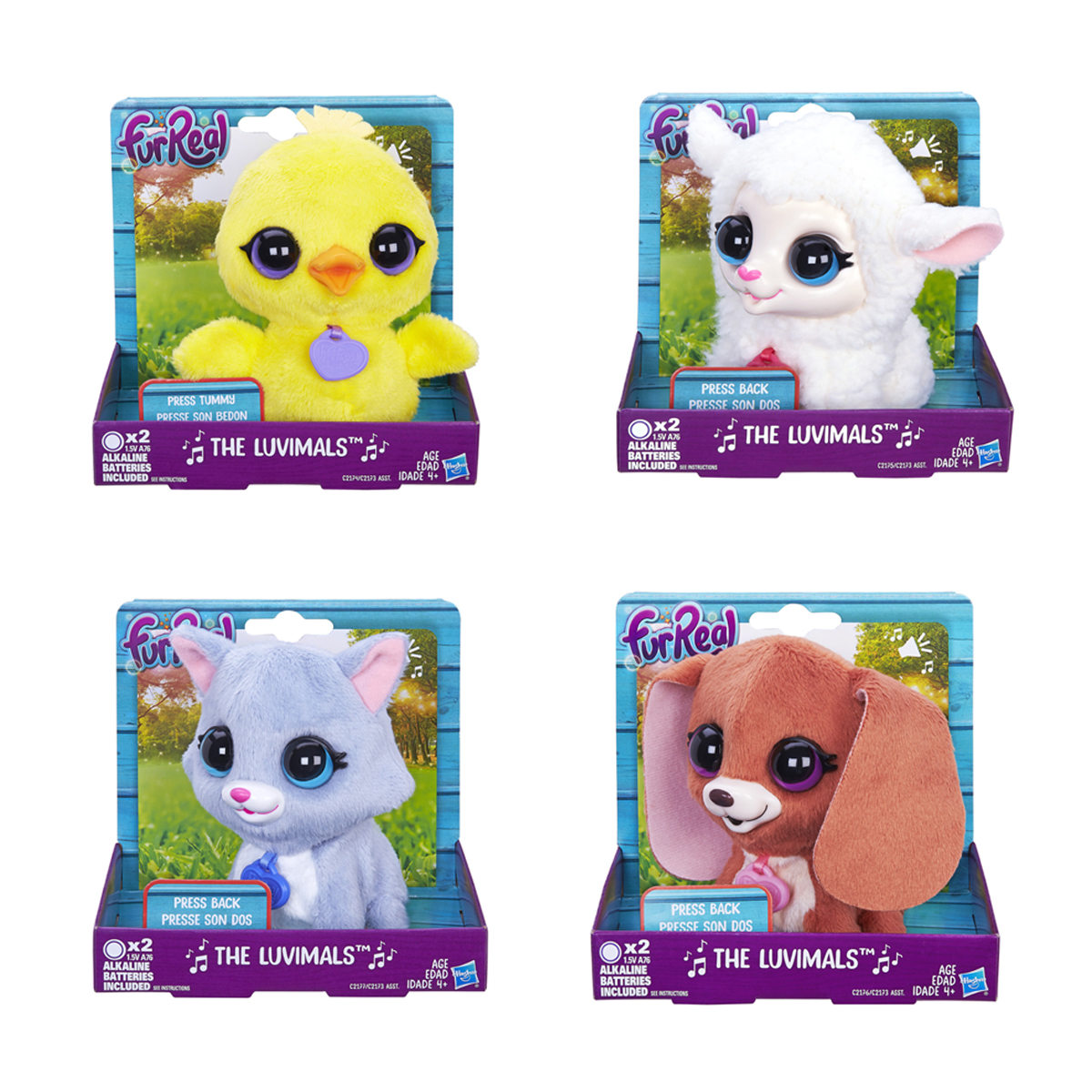 furreal friends luvimals assorted kmart palm press christmas cards