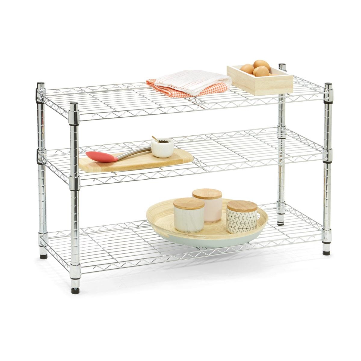 91cm x 34cm Shelf for Chrome Shelving Unit Kmart