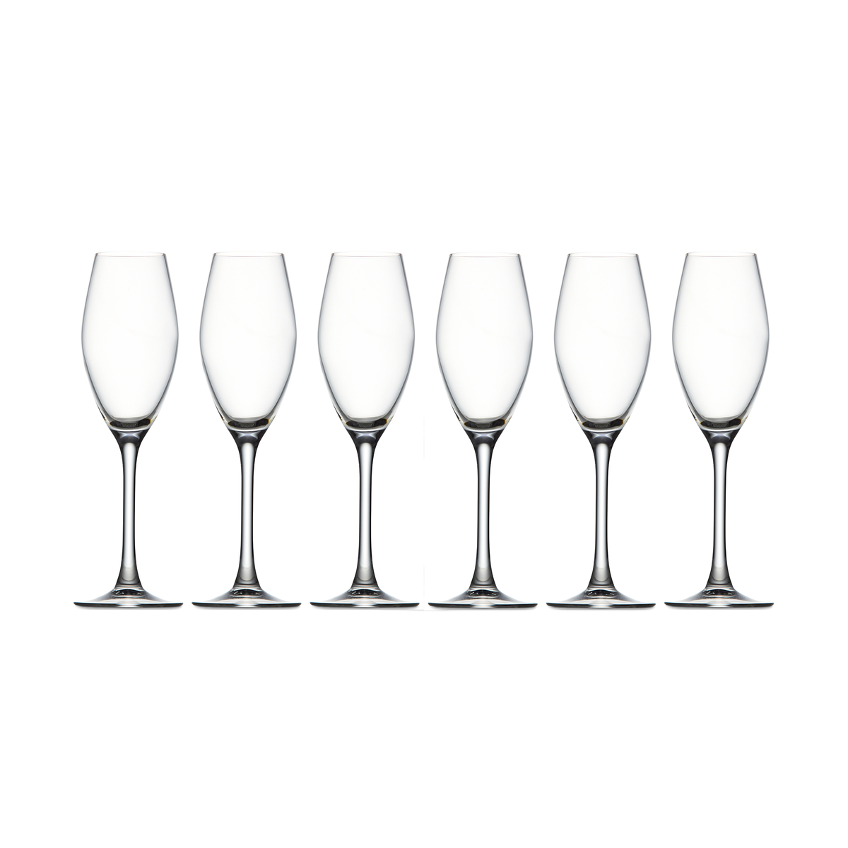6 Valencia Flute Glasses Kmart