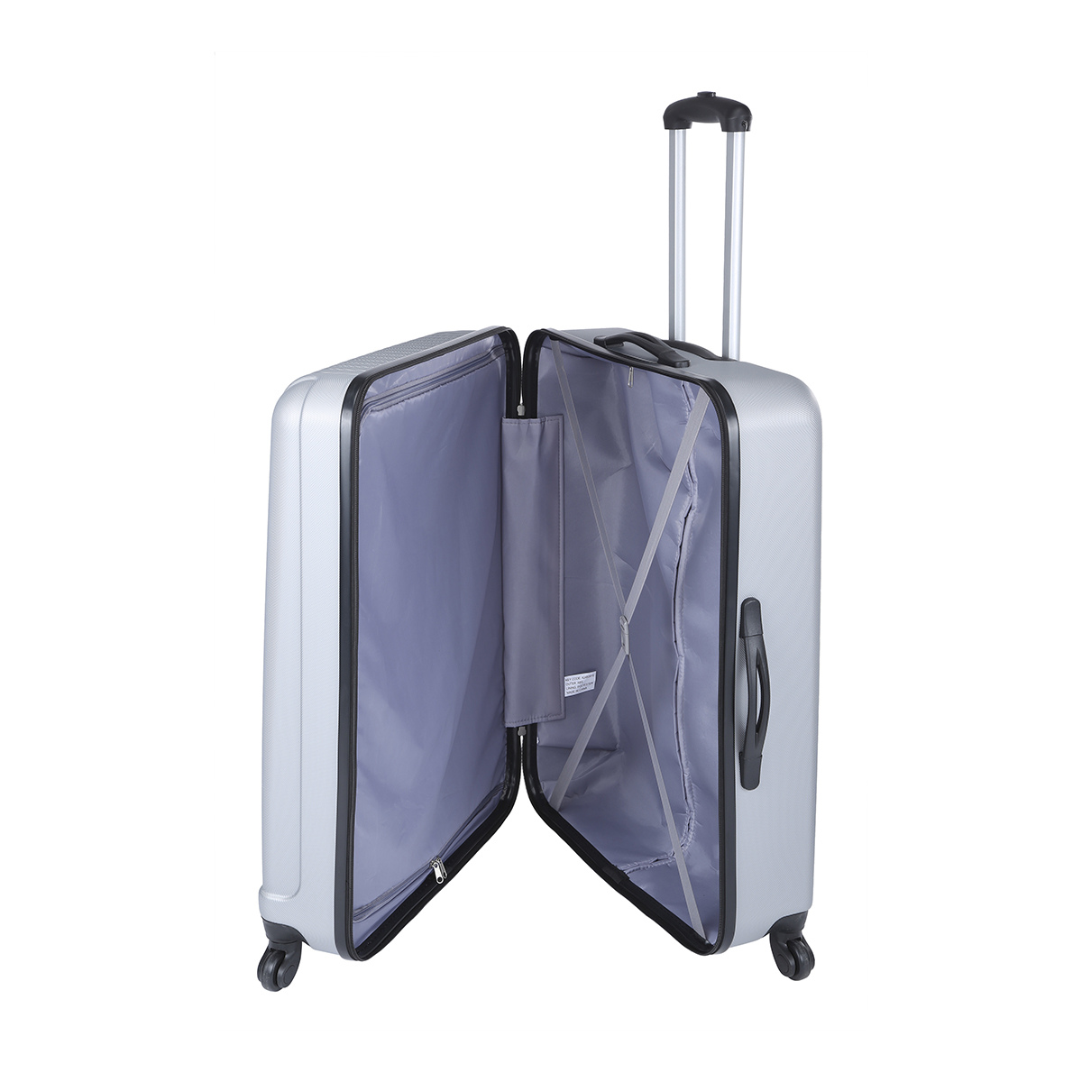 70cm Hard Case Silver Look Kmart