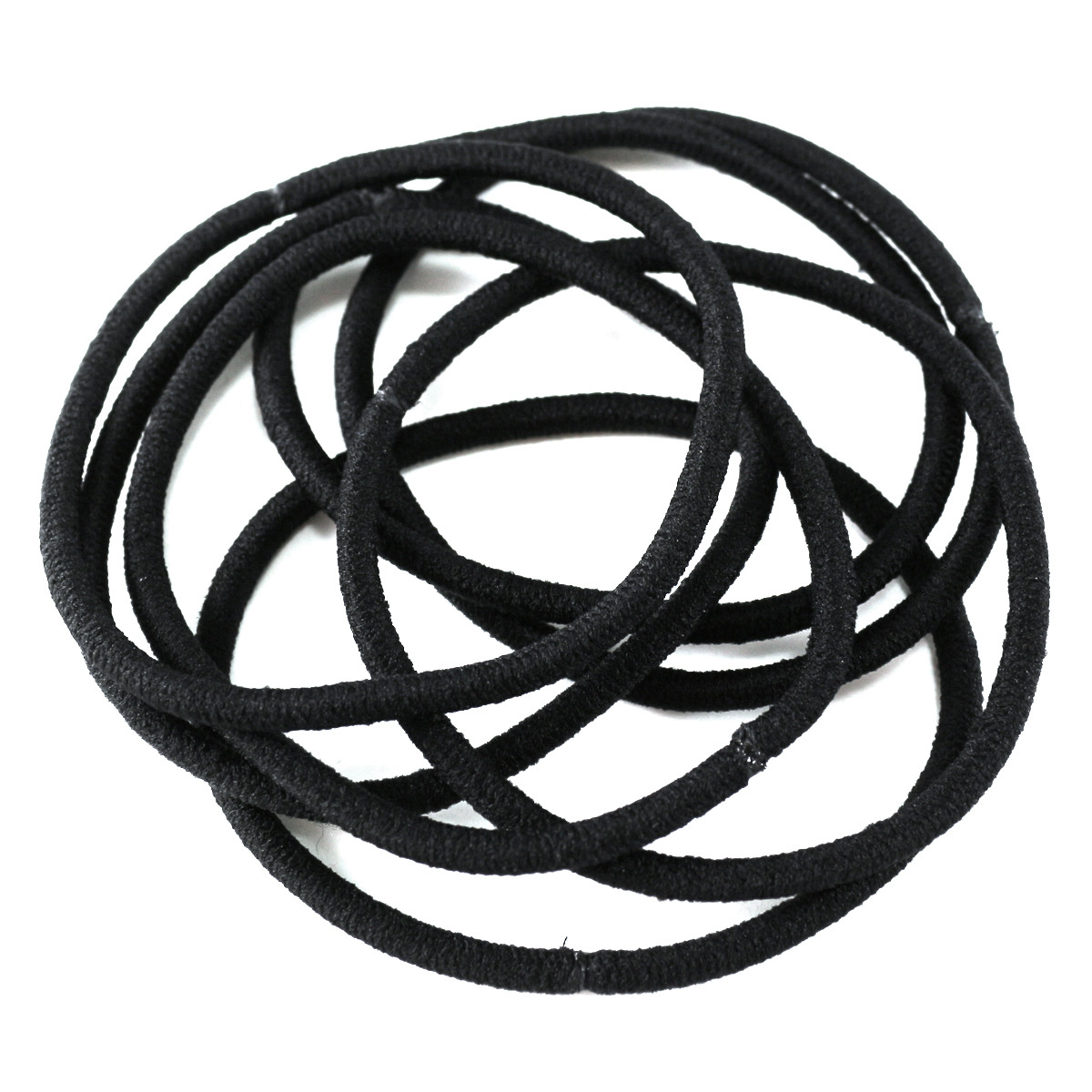 8 Pack Black Thick Super Stretchy Elastics Kmart