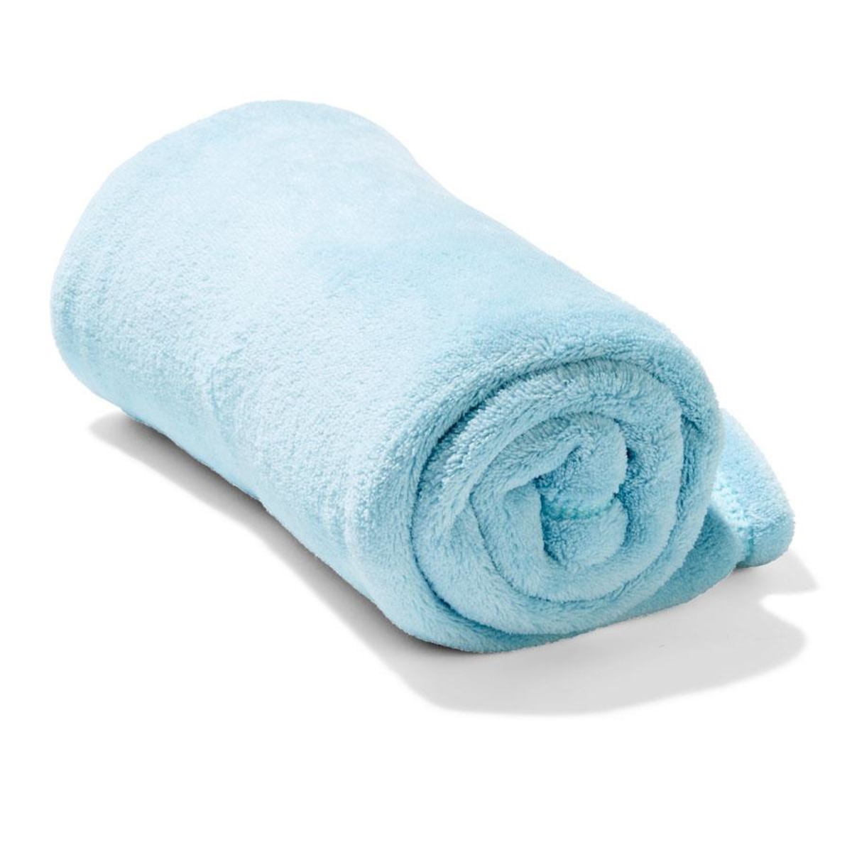Coral Fleece Throw Blue Kmart