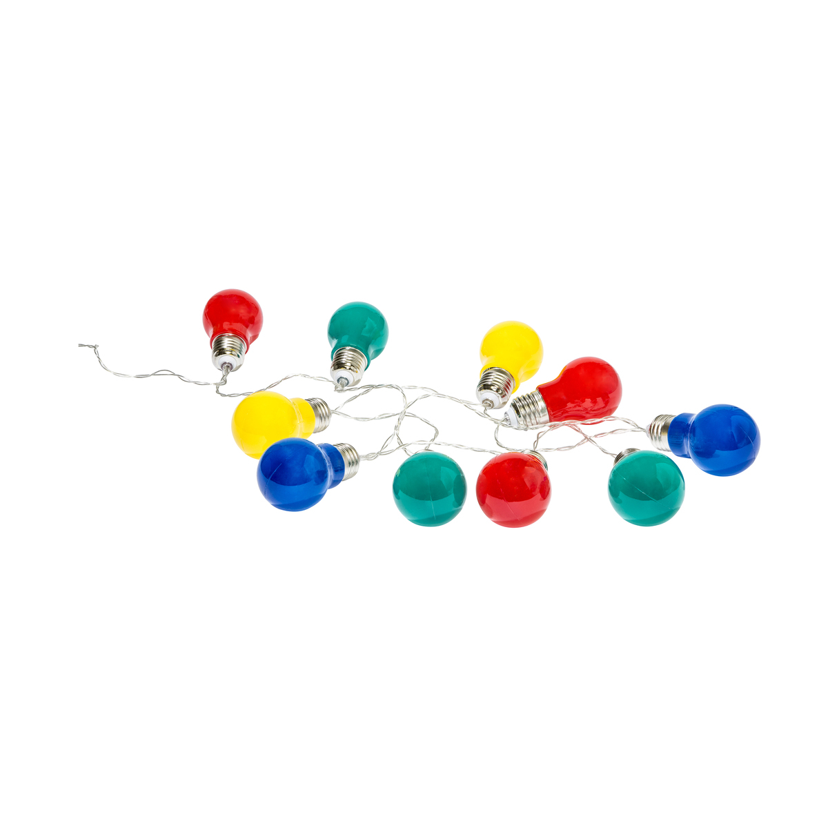 Coloured Globe LED String Lights Pack of 10 Kmart