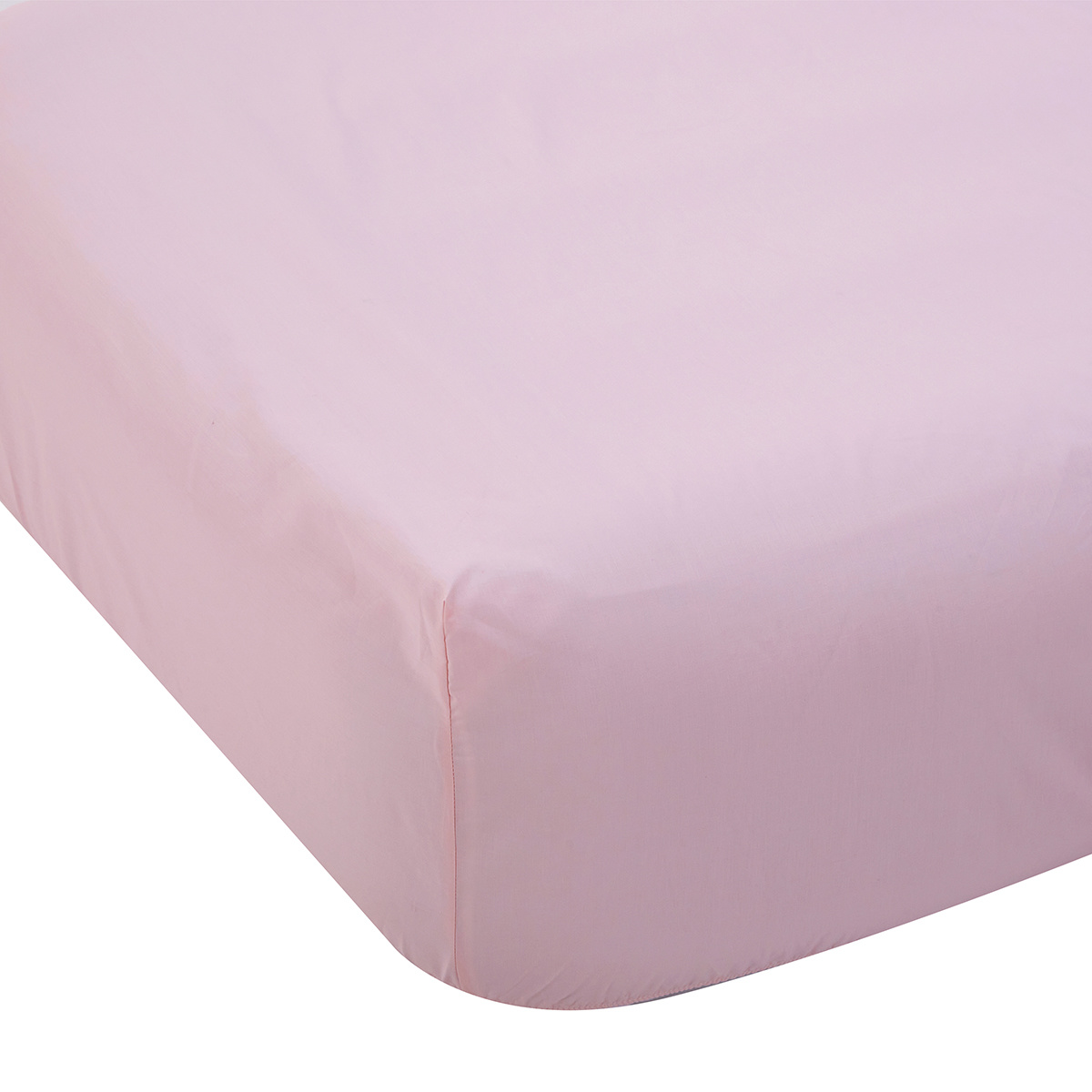 225 Thread Count Fitted Sheet Queen Bed, Pink Kmart