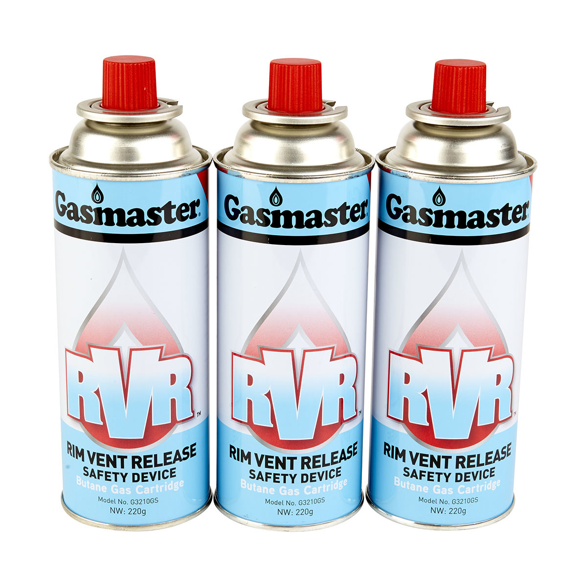 Gasmaster Butane Gas Cartridges Set of 3 Kmart