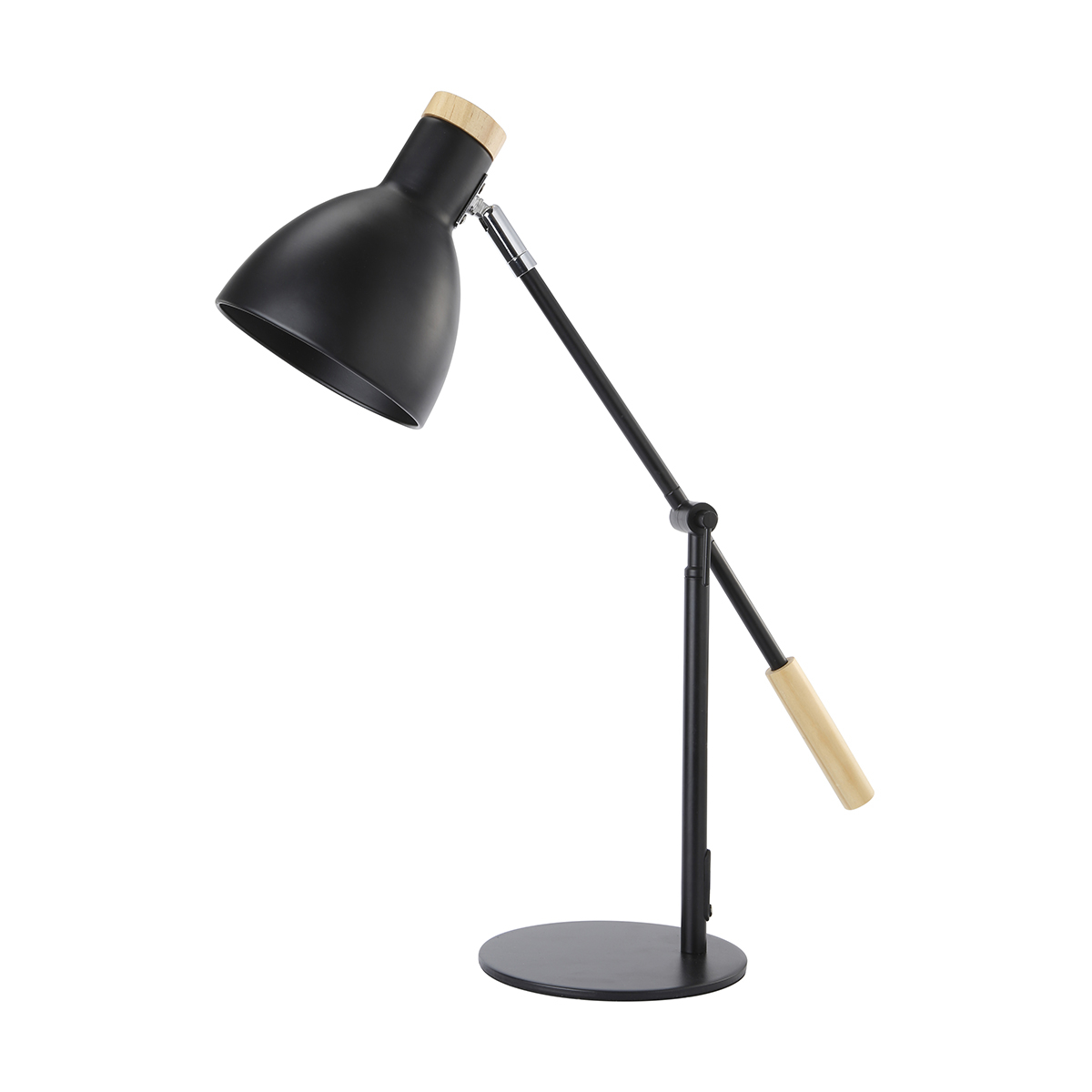 Black & Wood Lamp   Kmart