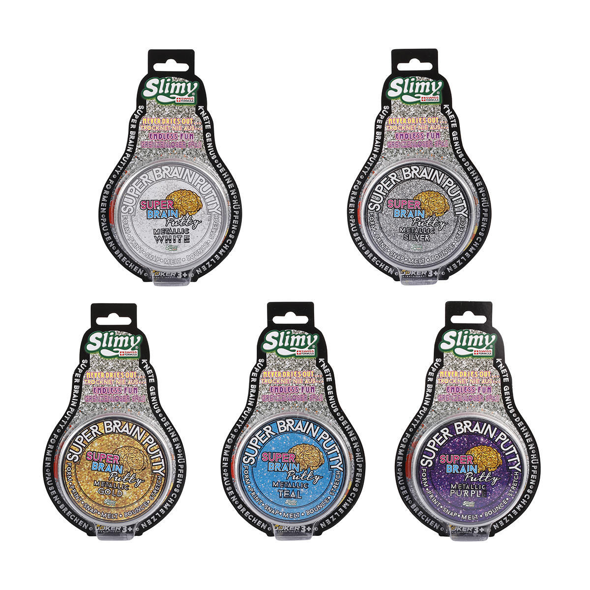 Slimy Super Brain Putty Metallic Assorted* Kmart