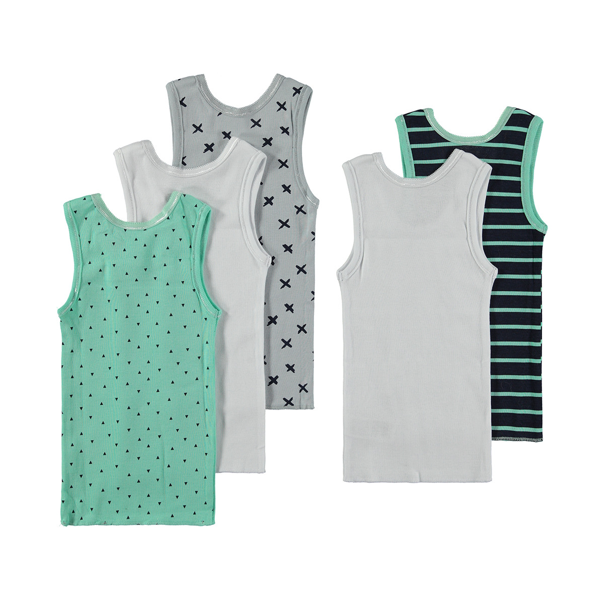 5 Pack Singlets Kmart