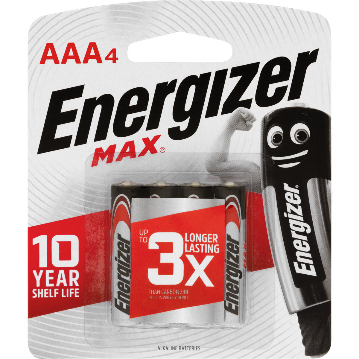 4 Pack Energizer Max AAA Batteries Kmart