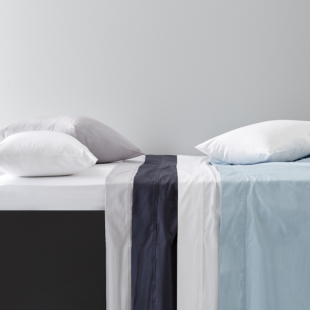 500 Thread Count Australian Grown Cotton Sheet Set Queen Bed, Silver