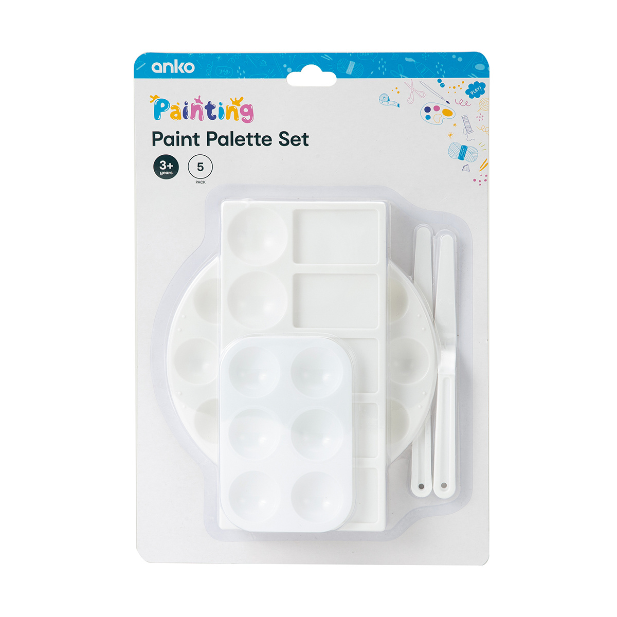 Paint Palette Set Set of 5 Kmart