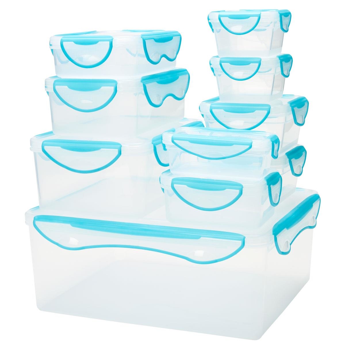 10 Rectangular Clip Containers Kmart
