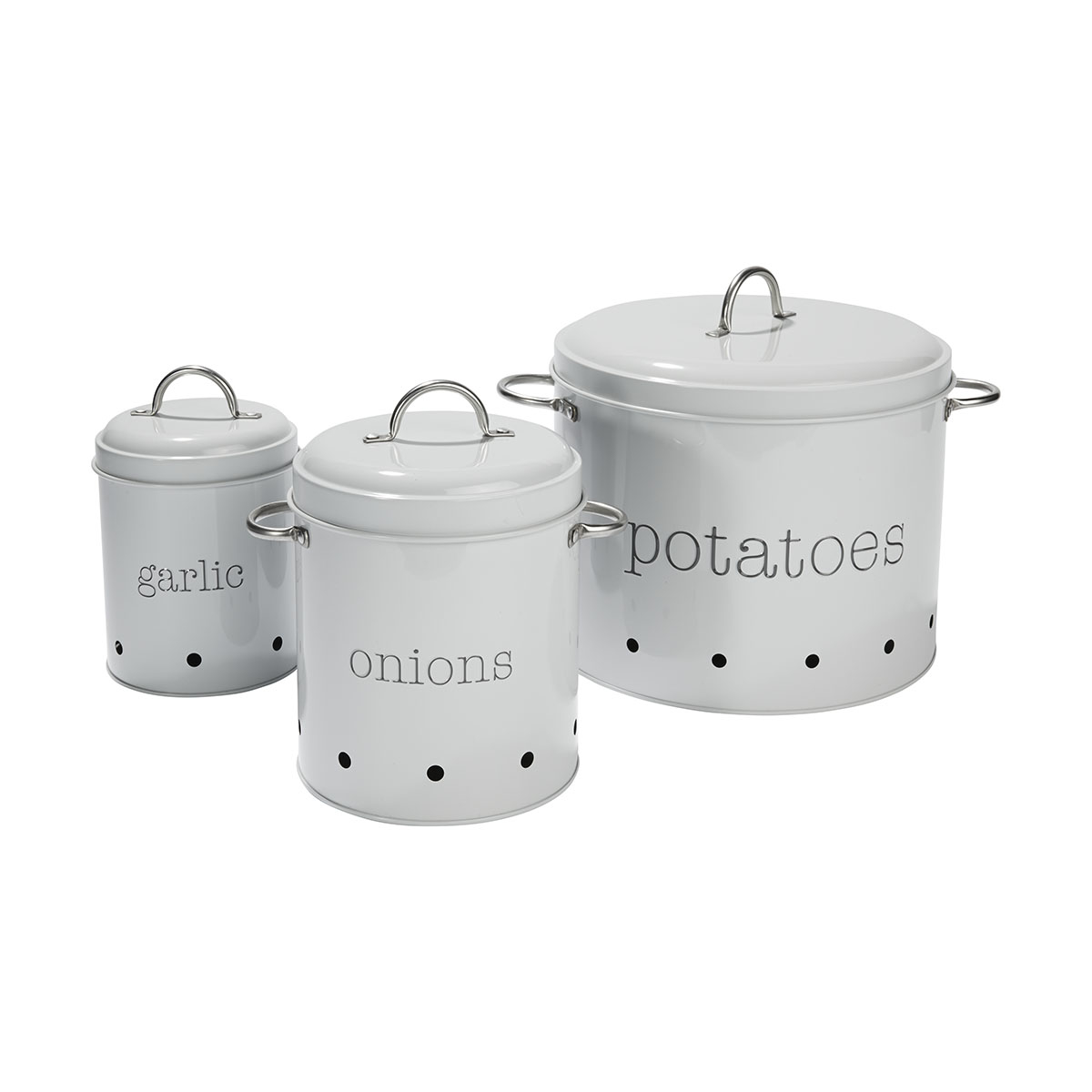 3 Vegetable Canisters Kmart