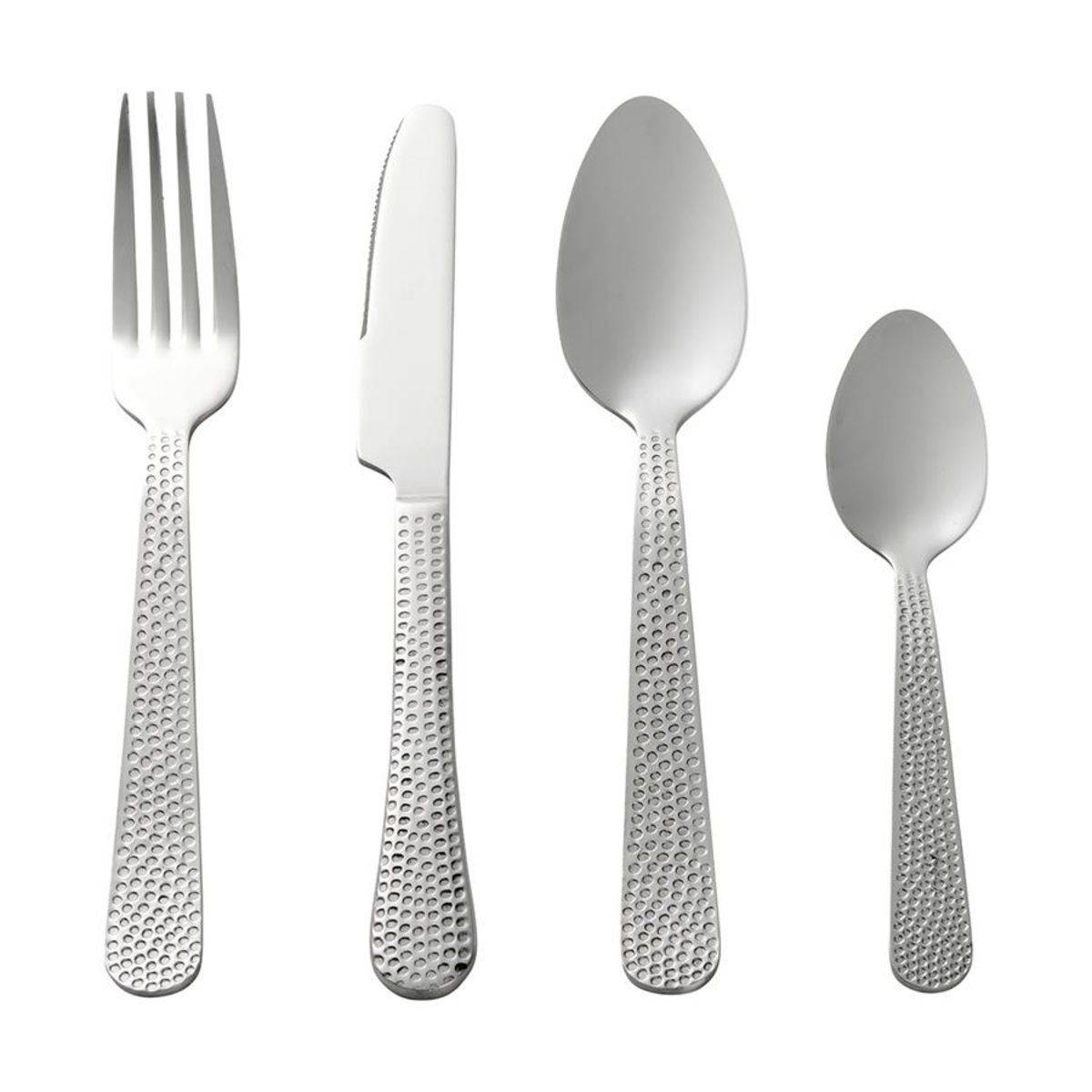 16 Piece Hammered Cutlery Set Kmart