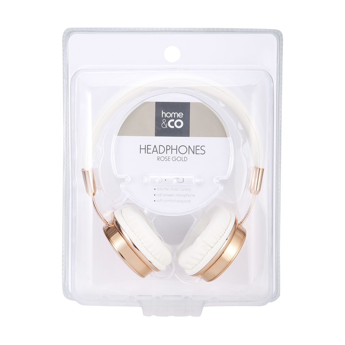 Headphones Rose Gold Look Kmart