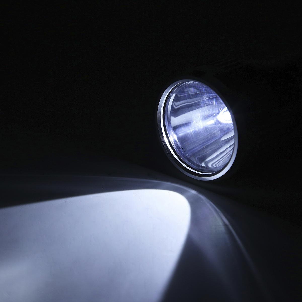 1W LED Aluminium Torch Silver Look Kmart