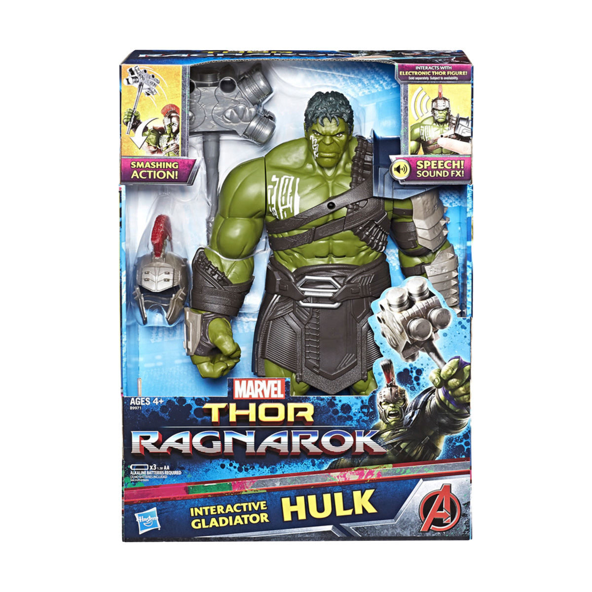 Thor Ragnarok Interactive Gladiator Hulk Action Figure Kmart