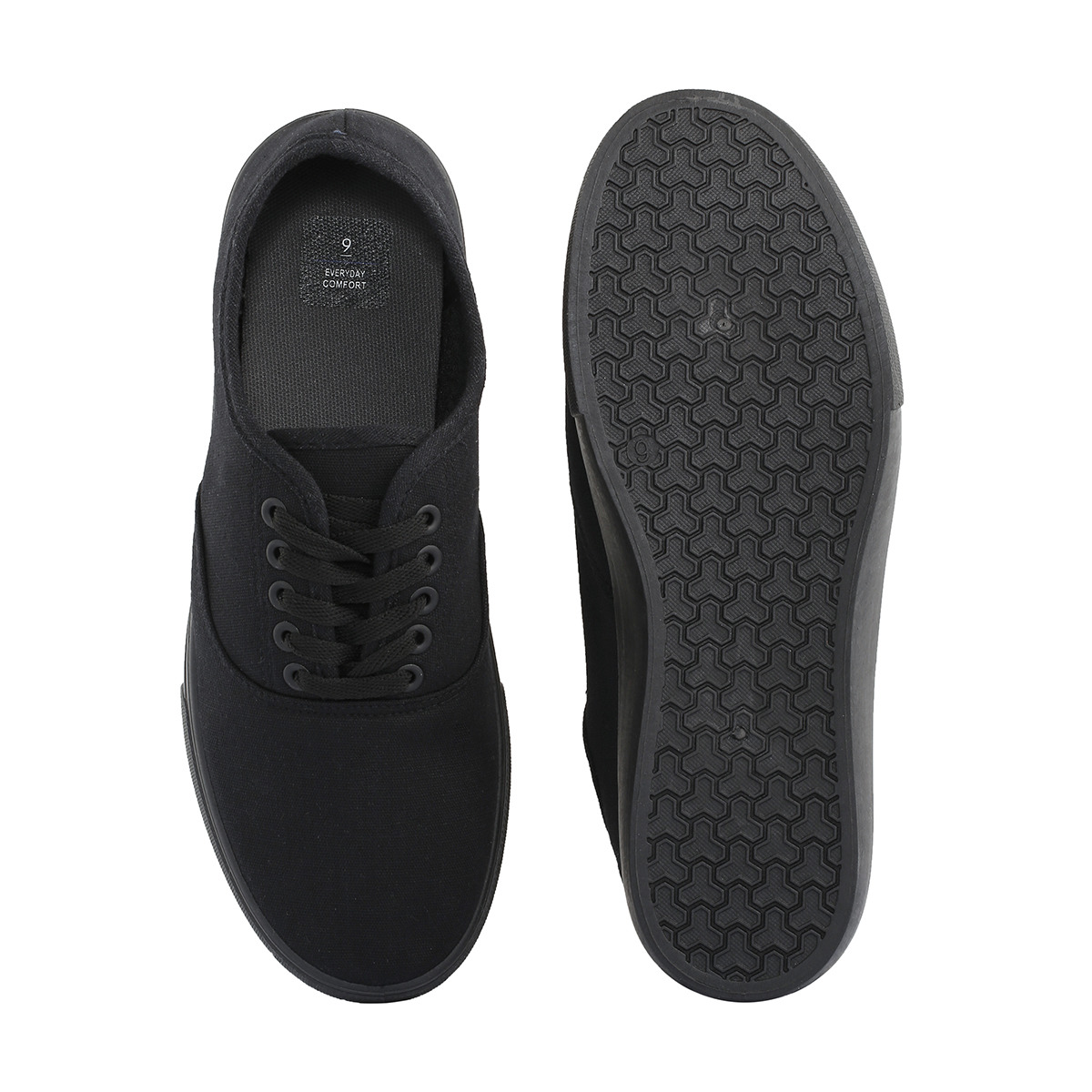 kmart black lace up shoes