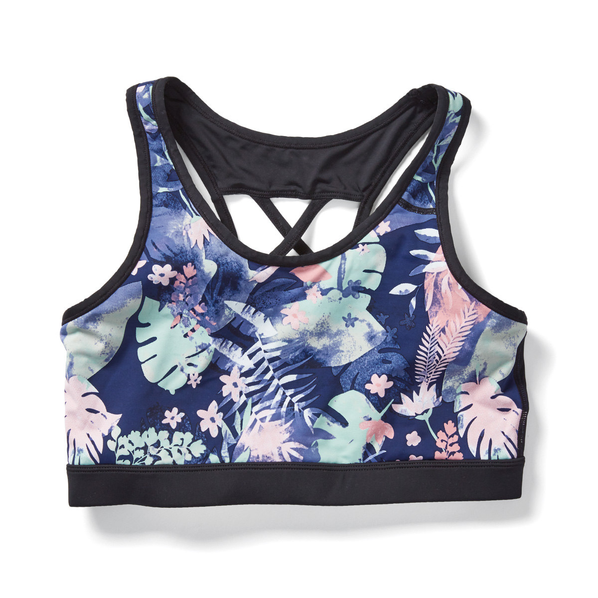 Strappy Back Sports Crop Bra Kmart