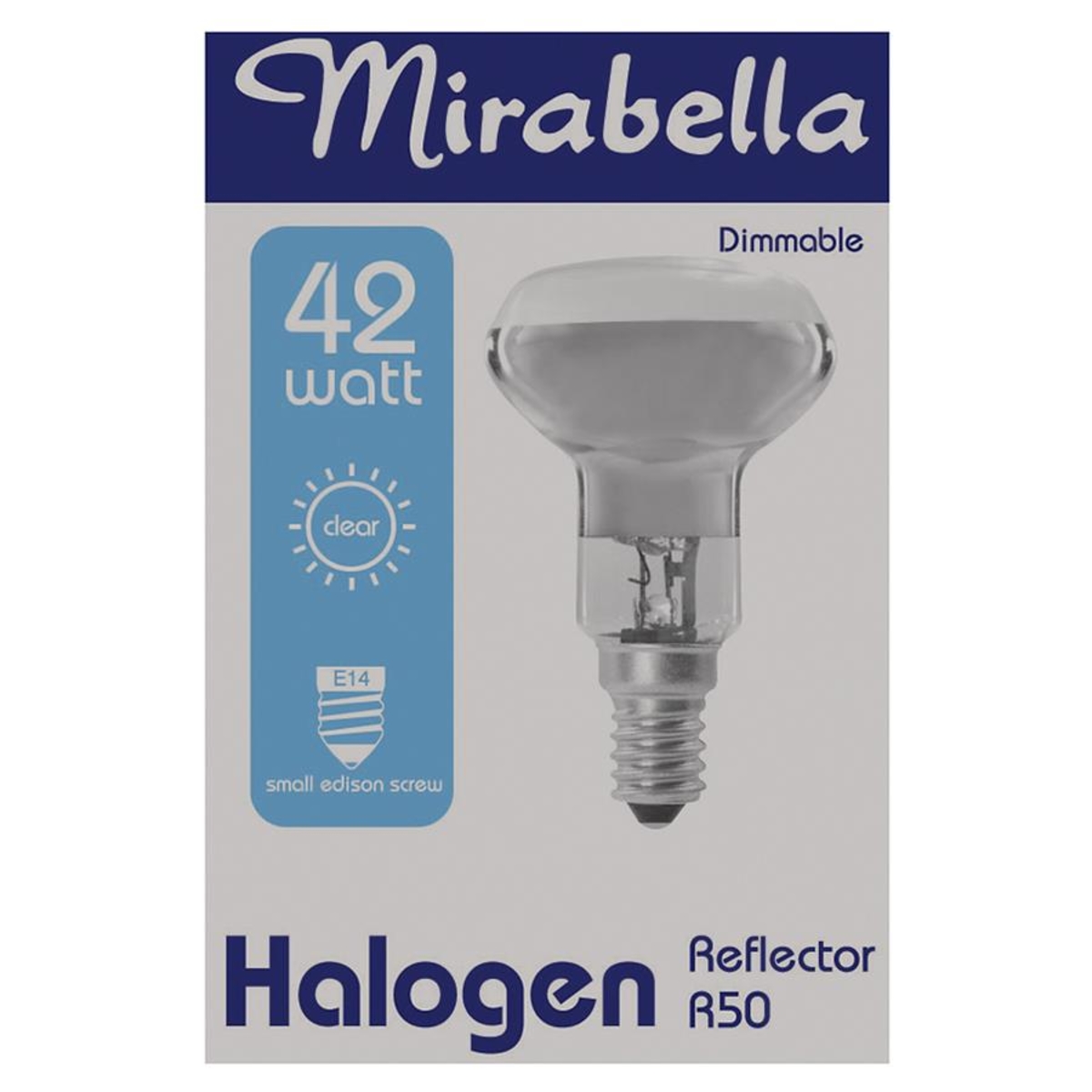 Mirabella E14 42W R50 Dimmable Halogen Reflector Bulb Kmart