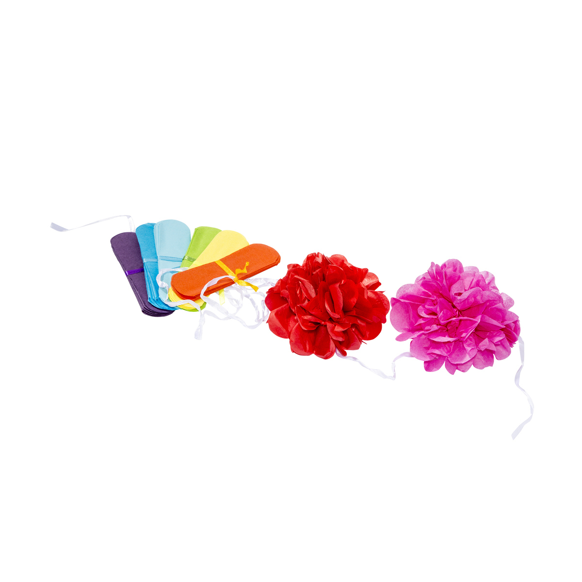 Pom Pom Garland Multicoloured Kmart