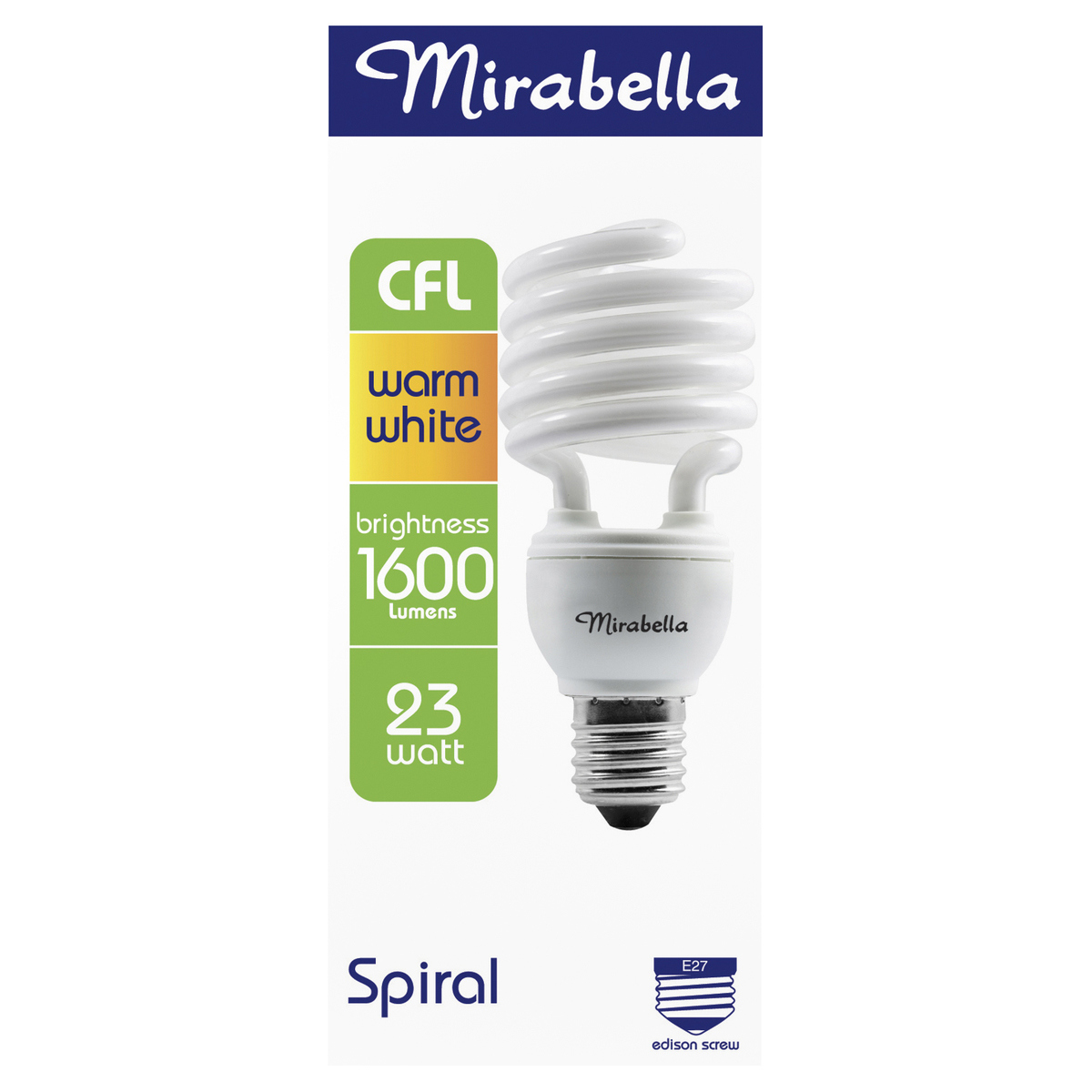 Mirabella E27 23W Spiral CFL Bulb Kmart