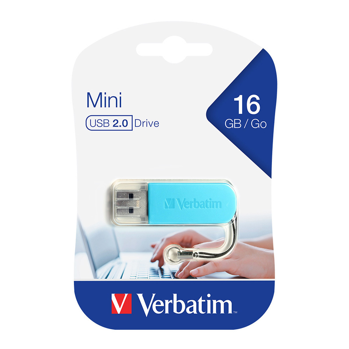 Verbatim Store 'n' Go Mini USB Drive - 16GB, Blue