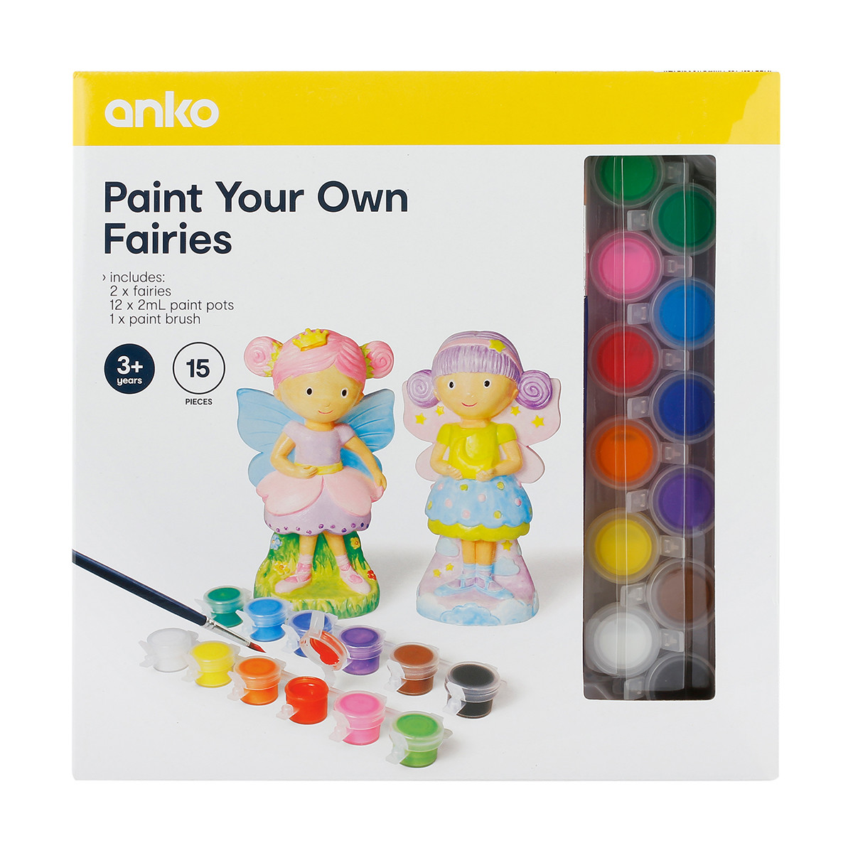 15Piece Paint Your Own Fairies Kmart