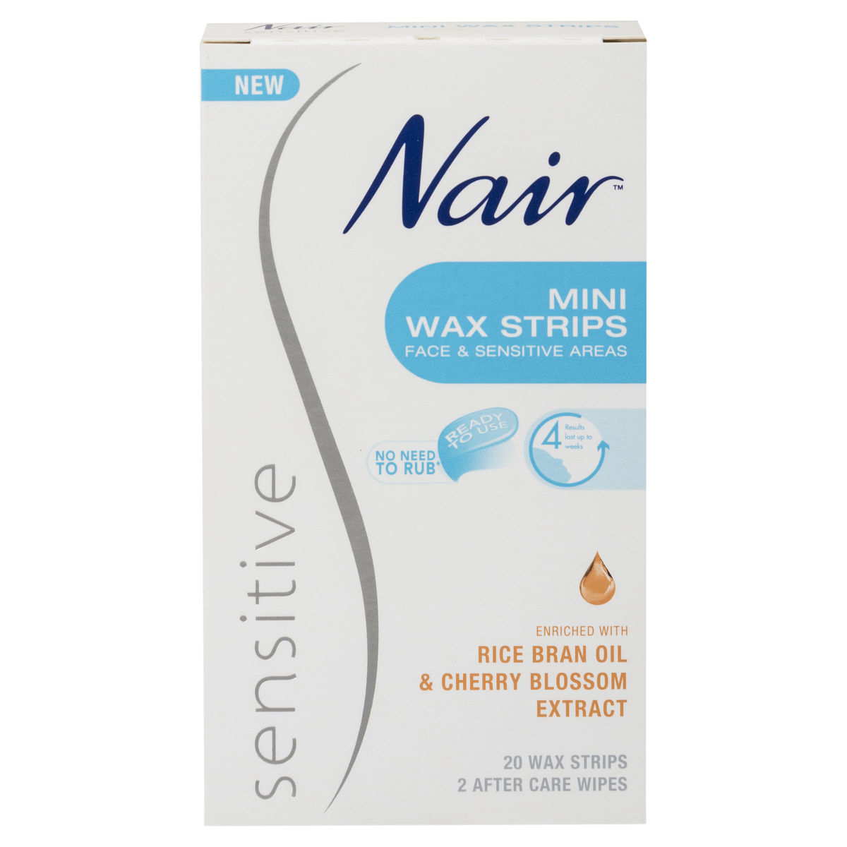 Nair 20 Pack Sensitive Mini Wax Strips