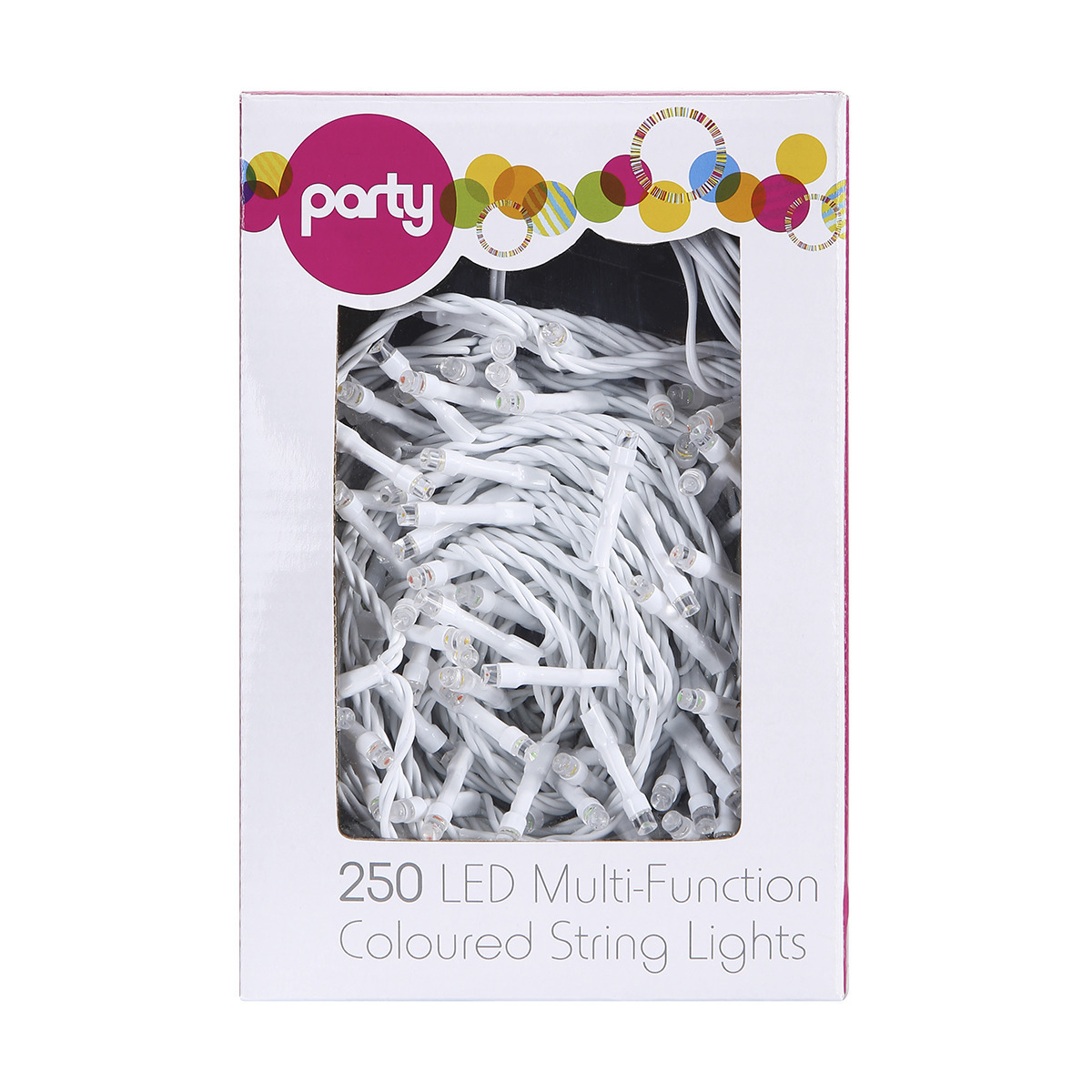 250 LED MultiFunction Coloured String Lights Kmart