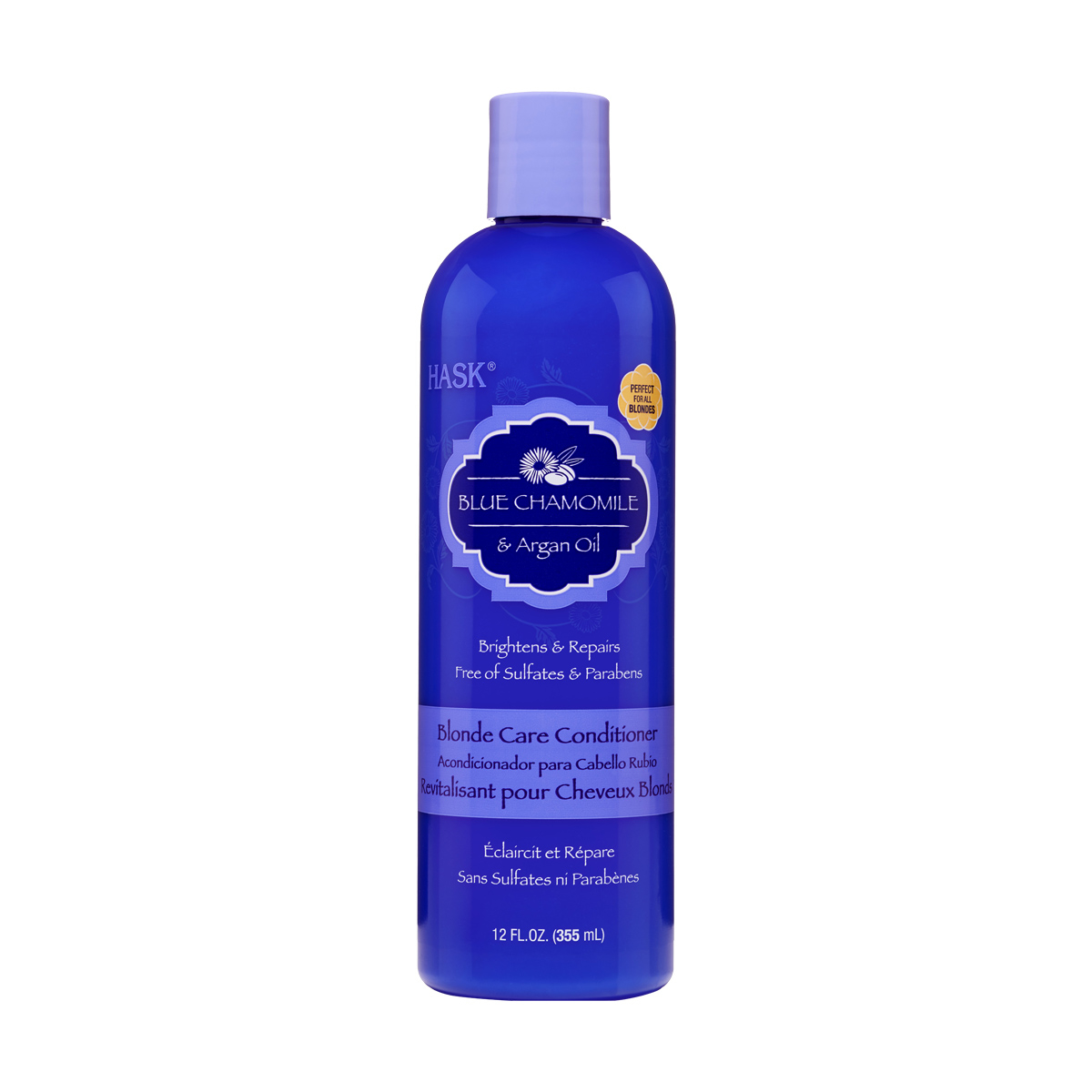 HASK Blue Chamomile & Argan Oil Blonde Care Shampoo 355ml Kmart
