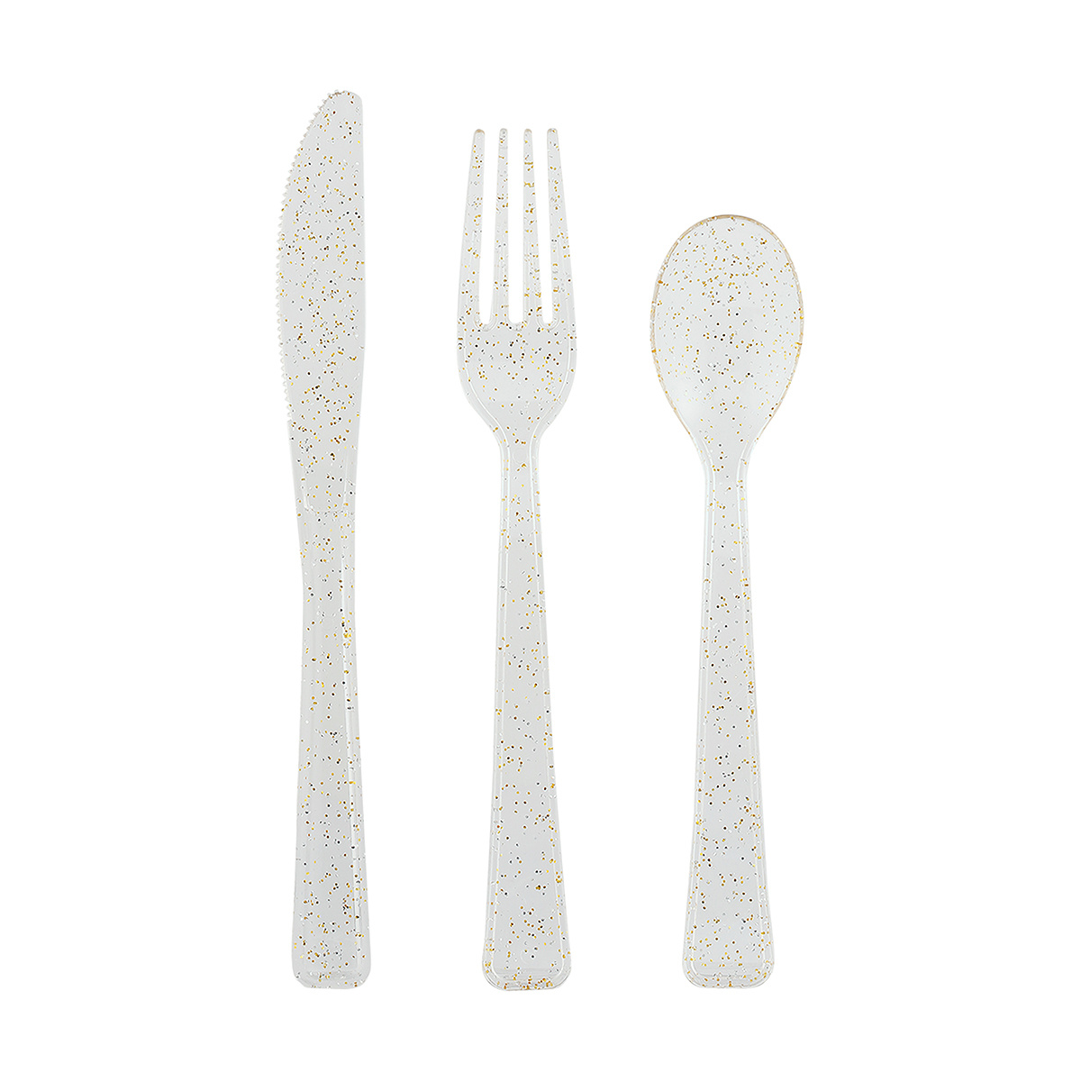 18 Pack Gold Look Glittery Cutlery Kmart