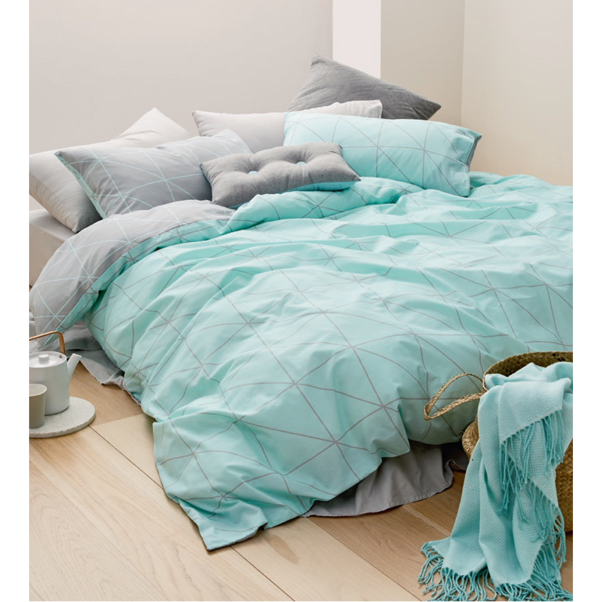 Lester Quilt Cover Set Single Bed Kmart
