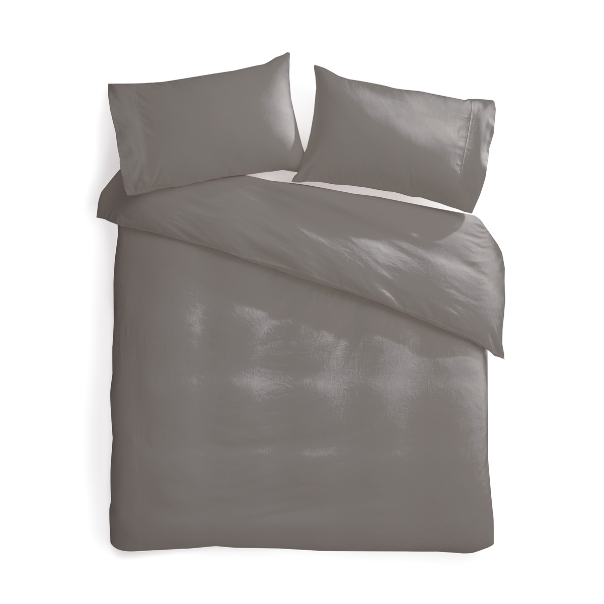 Felicia Cotton Linen Quilt Cover Set King Bed, Grey Kmart