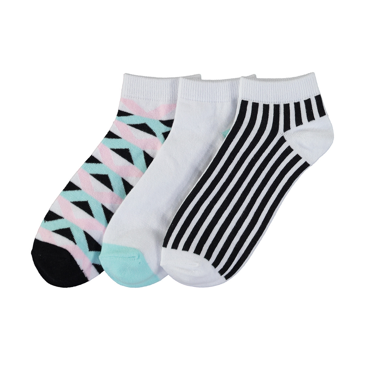 3 Pack Low Cut Socks Kmart