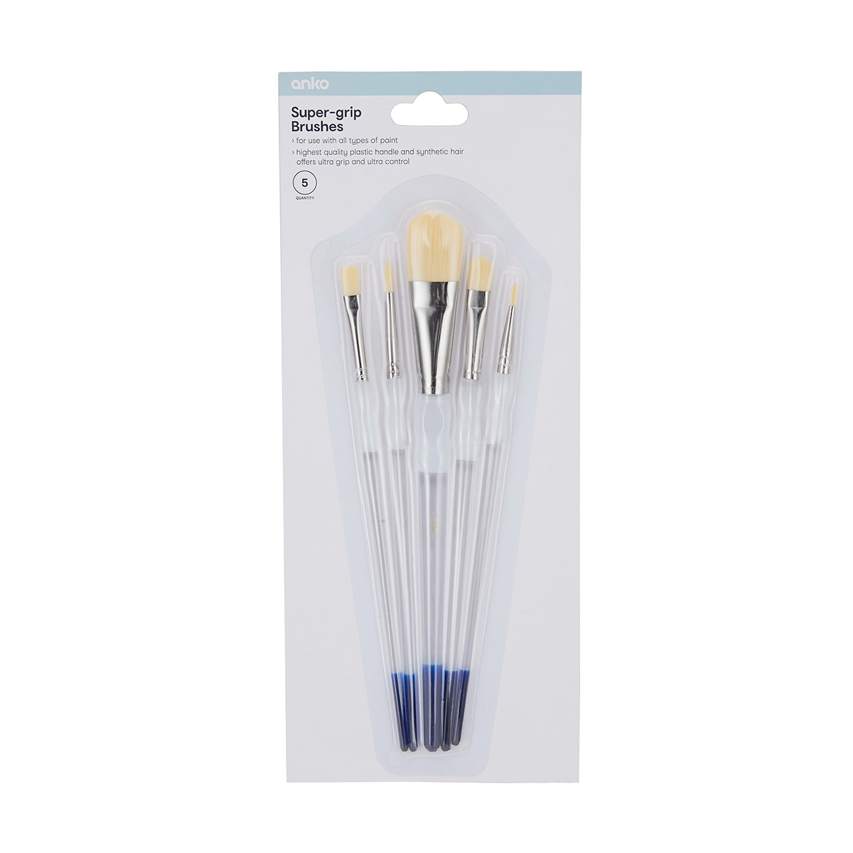 5 SuperGrip Brushes Kmart