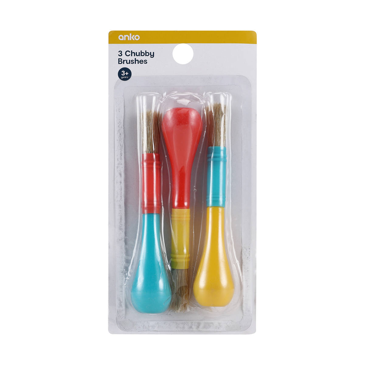 3 Pack Chubby Brushes Kmart