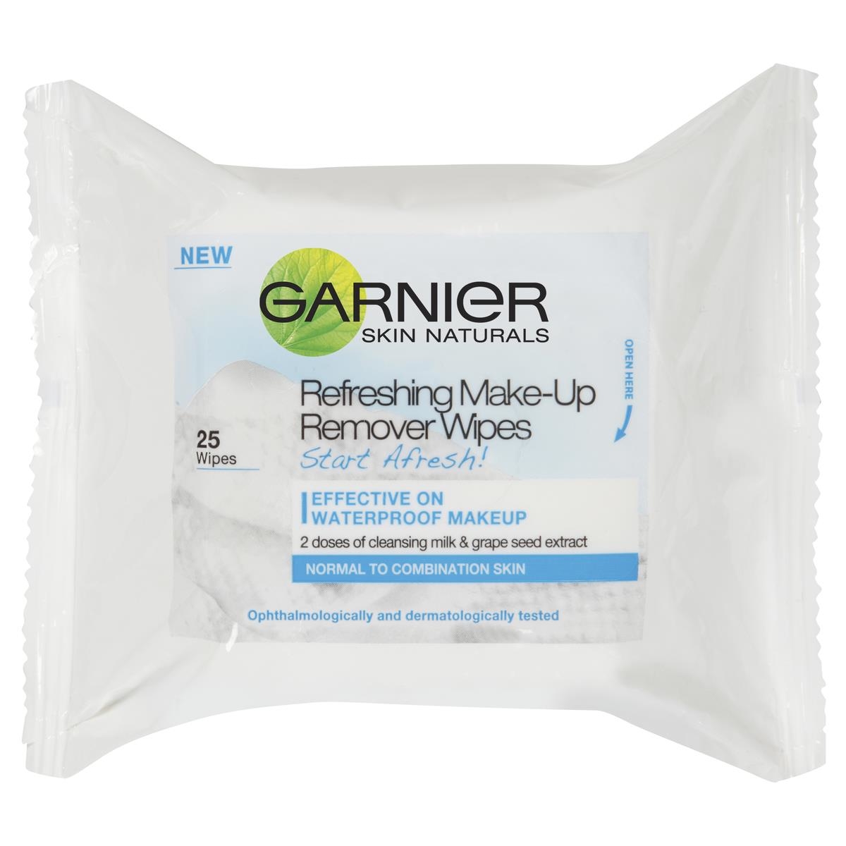 25 Pack Garnier Start Afresh MakeUp Remover Wipes Kmart