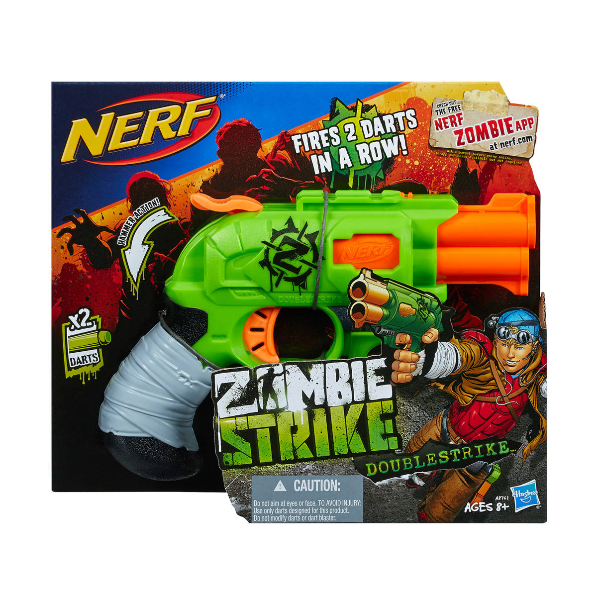 Hasbro NERF Zombie Strike Doublestrike Blaster Kmart