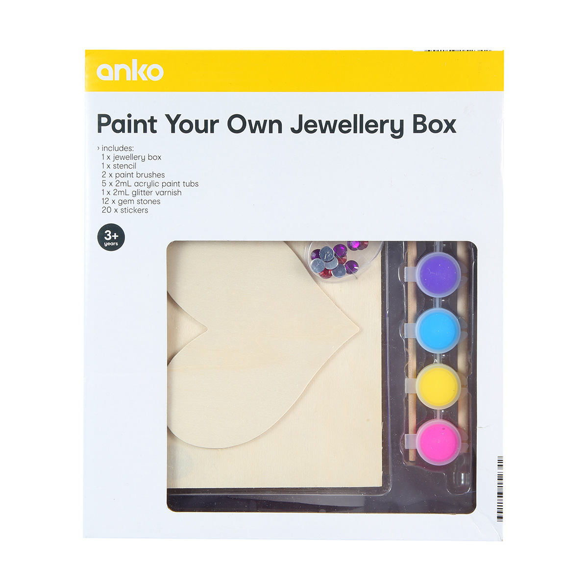 42Piece Paint Your Own Jewellery Box Kmart