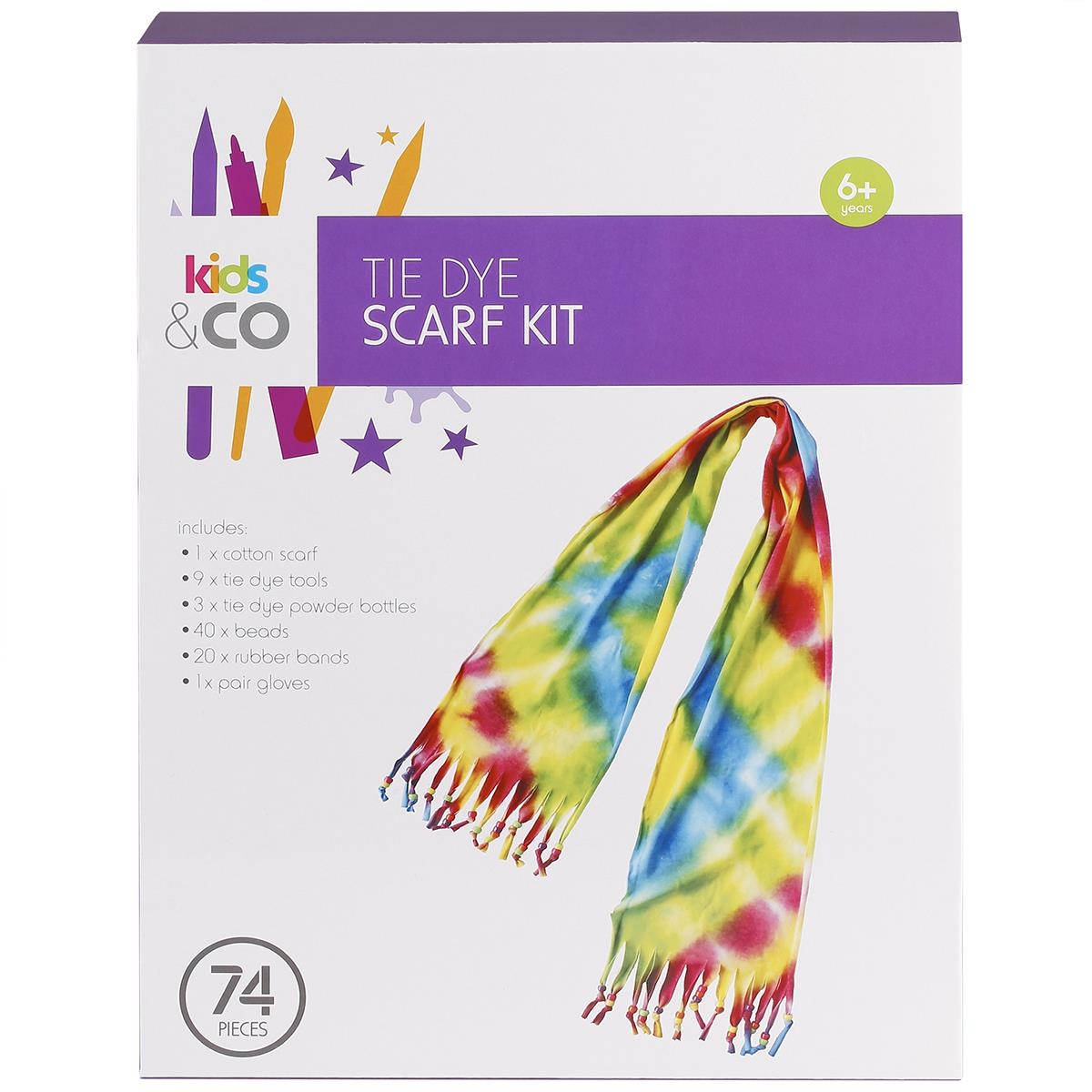 74 Piece Tie Dye Scarf Kit Kmart