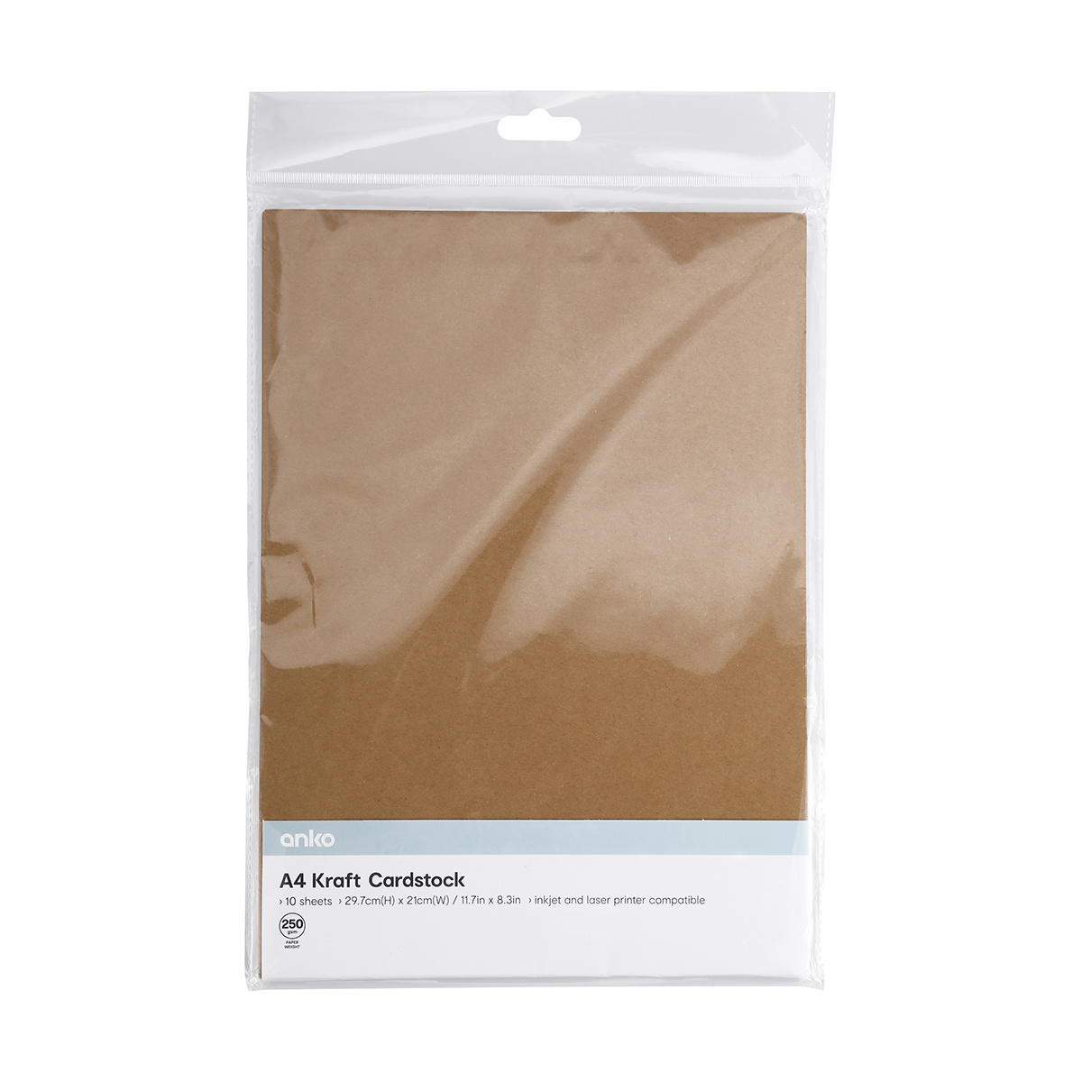 10 Pack A4 Kraft Cardstock Kmart