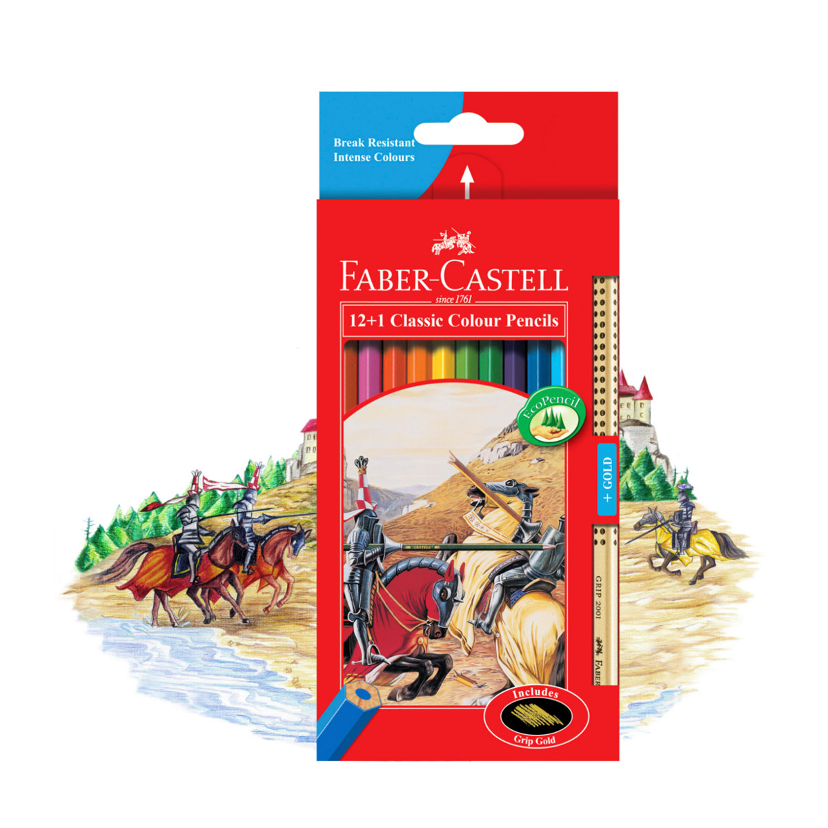 12+1 Pack Faber-Castell Classic Colour Pencils