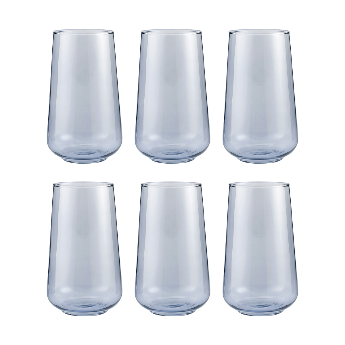 6 Blue Hiball Glasses Kmart