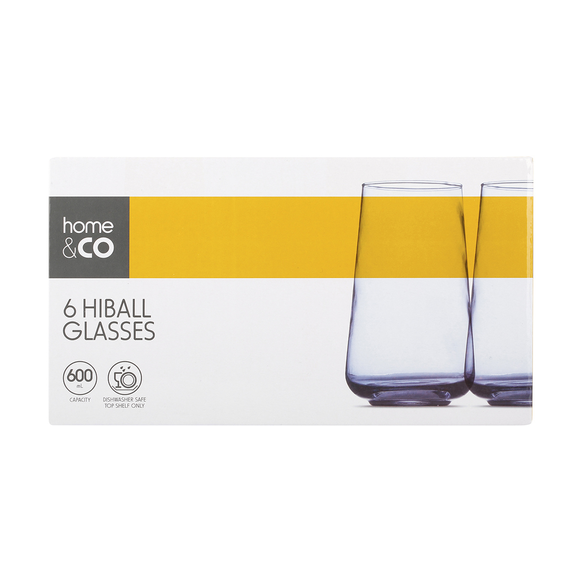 6 Blue Hiball Glasses Kmart