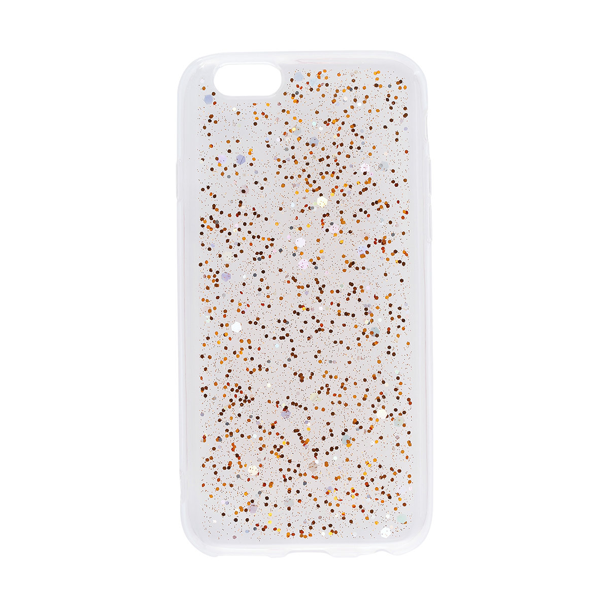 iPhone 6/6s Rose Gold Look Glitter Soft Case Kmart