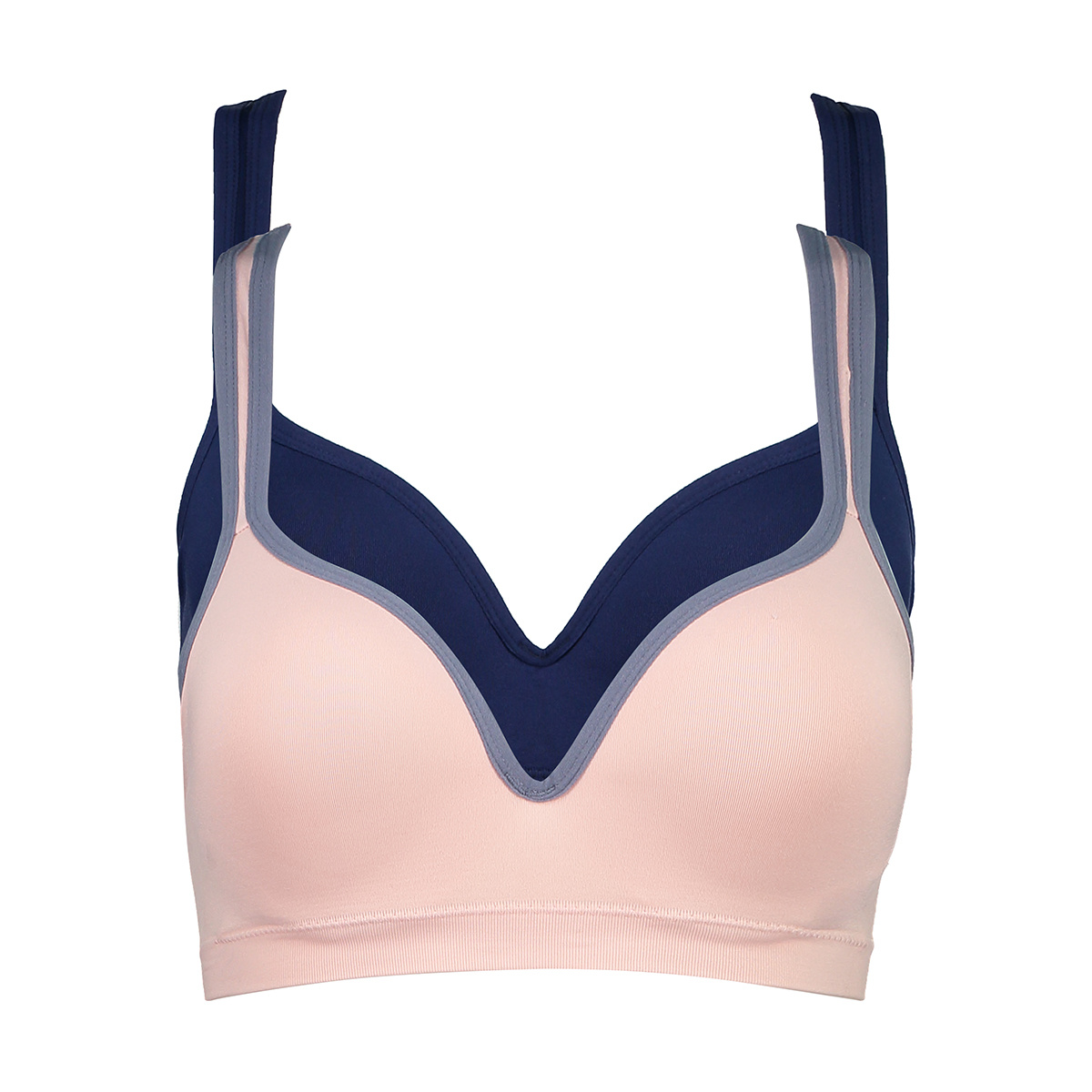 2 Pack Sports Push Up Racerback Crop Bras Kmart