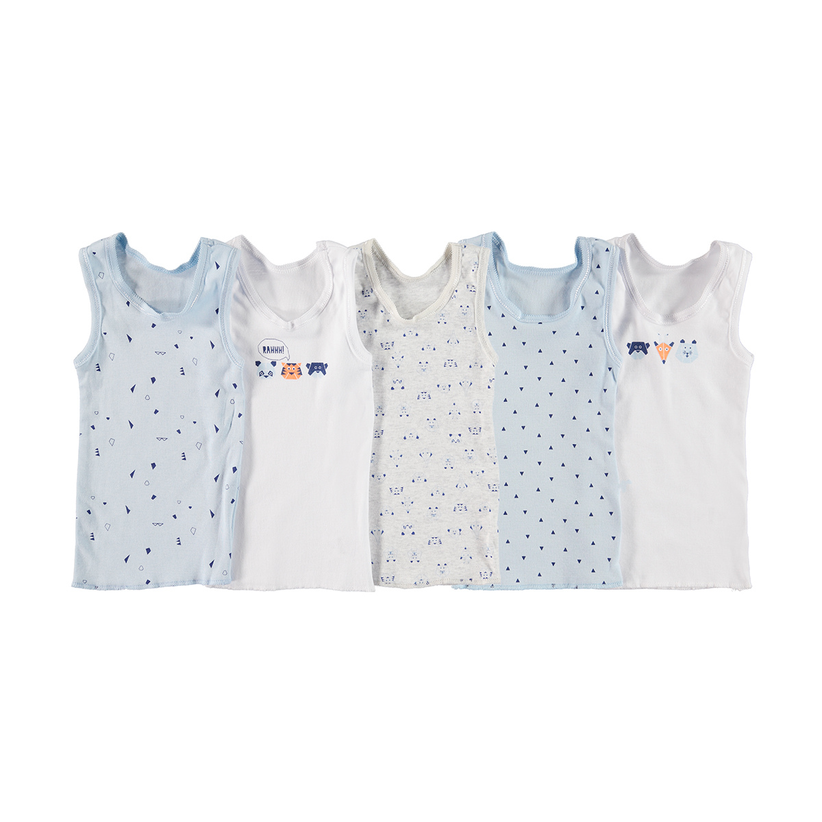 5 Pack Singlets Kmart