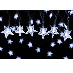 LED Star String Lights - White, 24 Bulbs, 8.45M Kmart