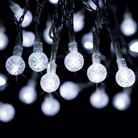 Battery Operated Berry String Lights - White, 24 LED Bulbs Kmart